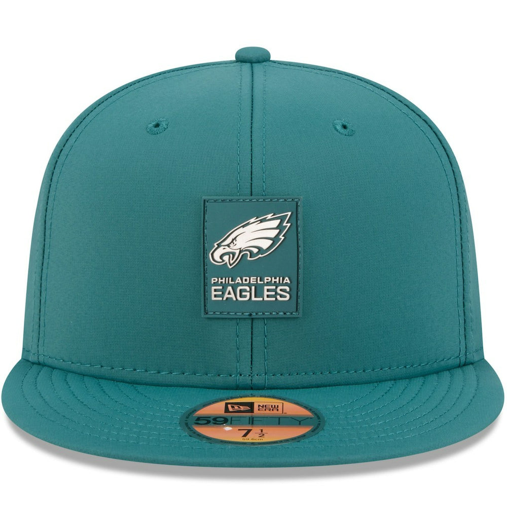 Philadelphia Eagles New Era 2025 Sideline 59FIFTY Fitted Hat Midnight Green | NFL