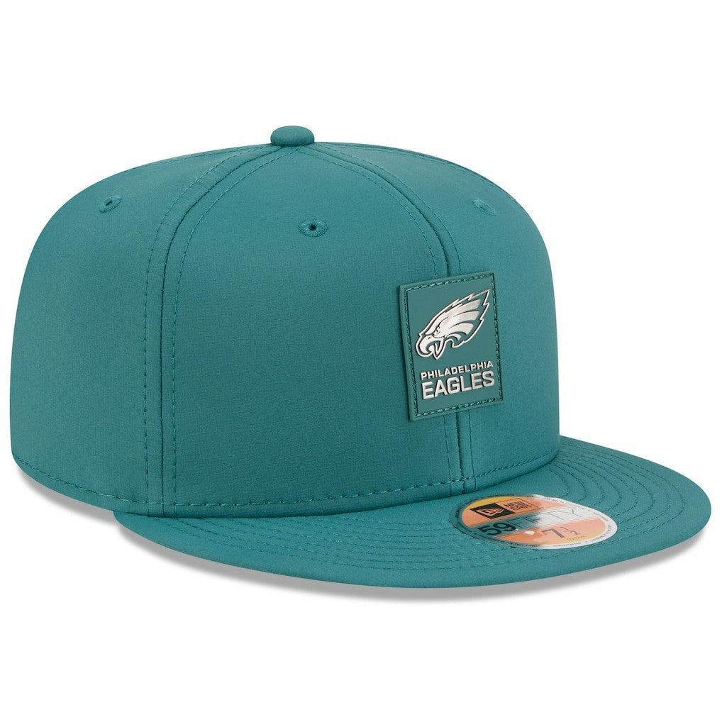 Philadelphia Eagles New Era 2025 Sideline 59FIFTY Fitted Hat Midnight Green | NFL