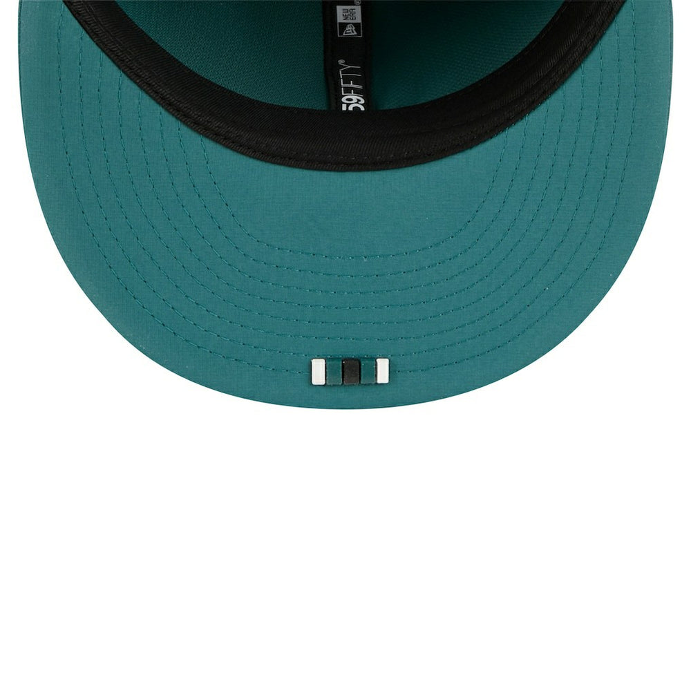 Philadelphia Eagles New Era 2025 Sideline 59FIFTY Fitted Hat Midnight Green | NFL