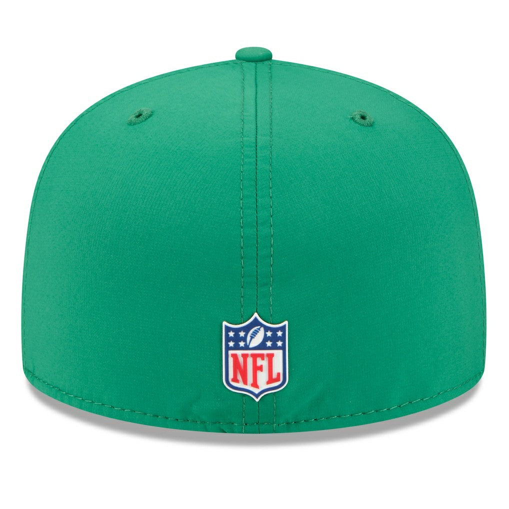 Philadelphia Eagles New Era 2025 Sideline Throwback 59FIFTY Fitted Hat Kelly Green | NFL