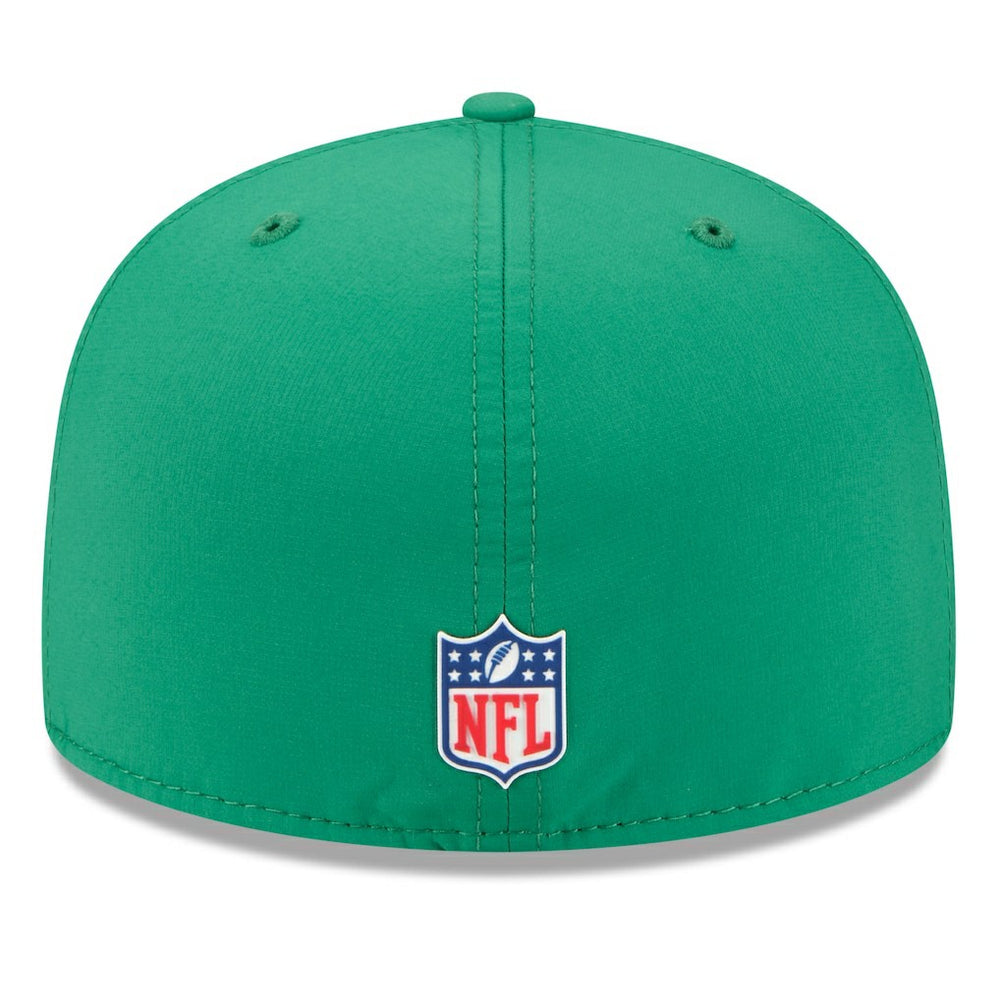 Philadelphia Eagles New Era 2025 Sideline Throwback 59FIFTY Fitted Hat Kelly Green | NFL