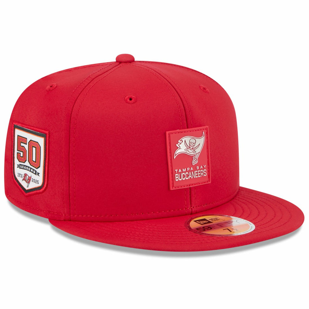 Tampa Bay Buccaneers New Era 2025 Sideline 59FIFTY Fitted Hat Red | NFL