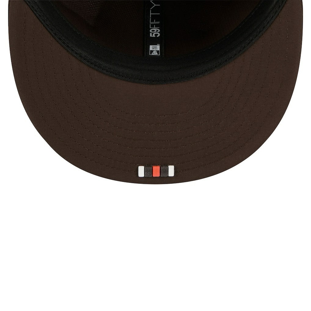 Cleveland Browns New Era 2025 Sideline 59FIFTY Fitted Hat Brown | NFL