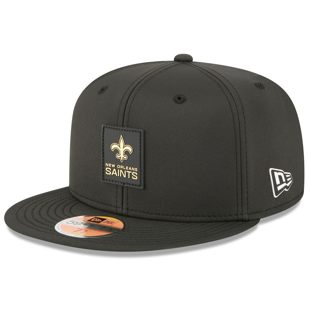 New Orleans Saints New Era 2025 Sideline 59FIFTY Fitted Hat Black | NFL