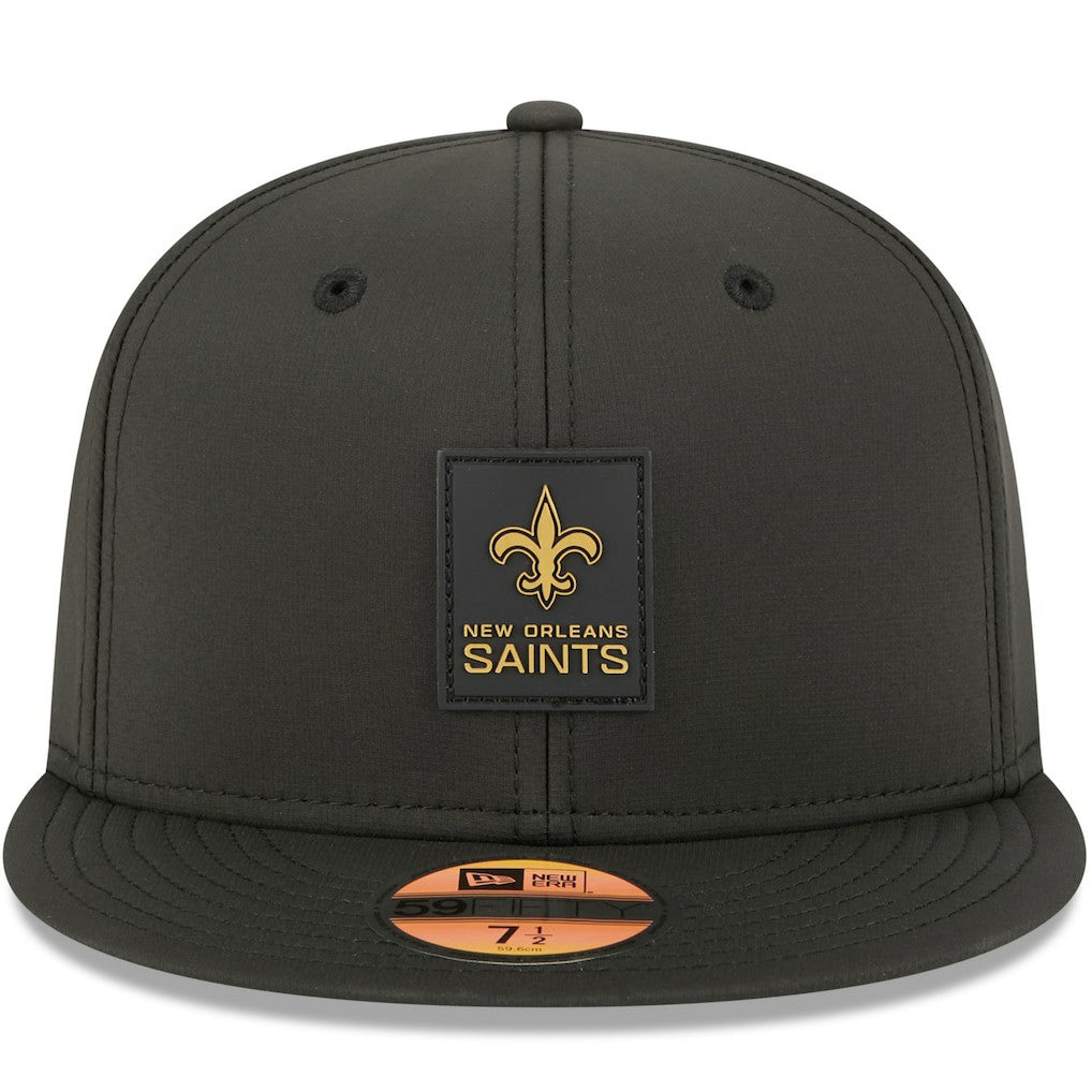 New Orleans Saints New Era 2025 Sideline 59FIFTY Fitted Hat Black | NFL