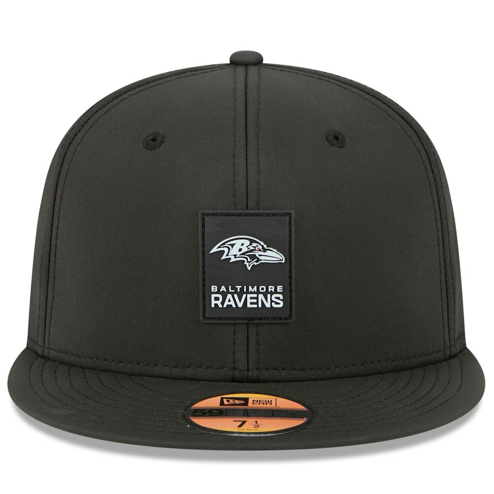Baltimore Ravens New Era 2025 Sideline 59FIFTY Fitted Hat Black | NFL
