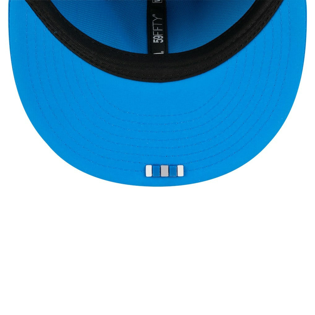 Detroit Lions New Era 2025 Sideline 59FIFTY Fitted Hat Blue | NFL