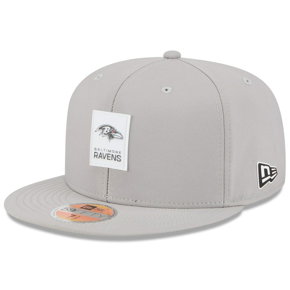 Baltimore Ravens New Era 2025 Sideline 59FIFTY Fitted Hat Gray | NFL