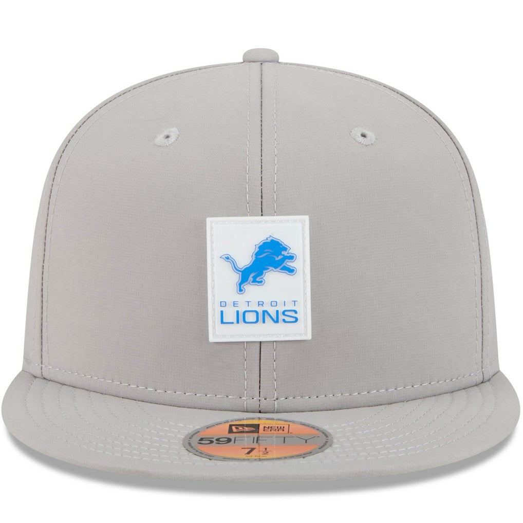 Detroit Lions New Era 2025 Sideline 59FIFTY Fitted Hat Gray | NFL