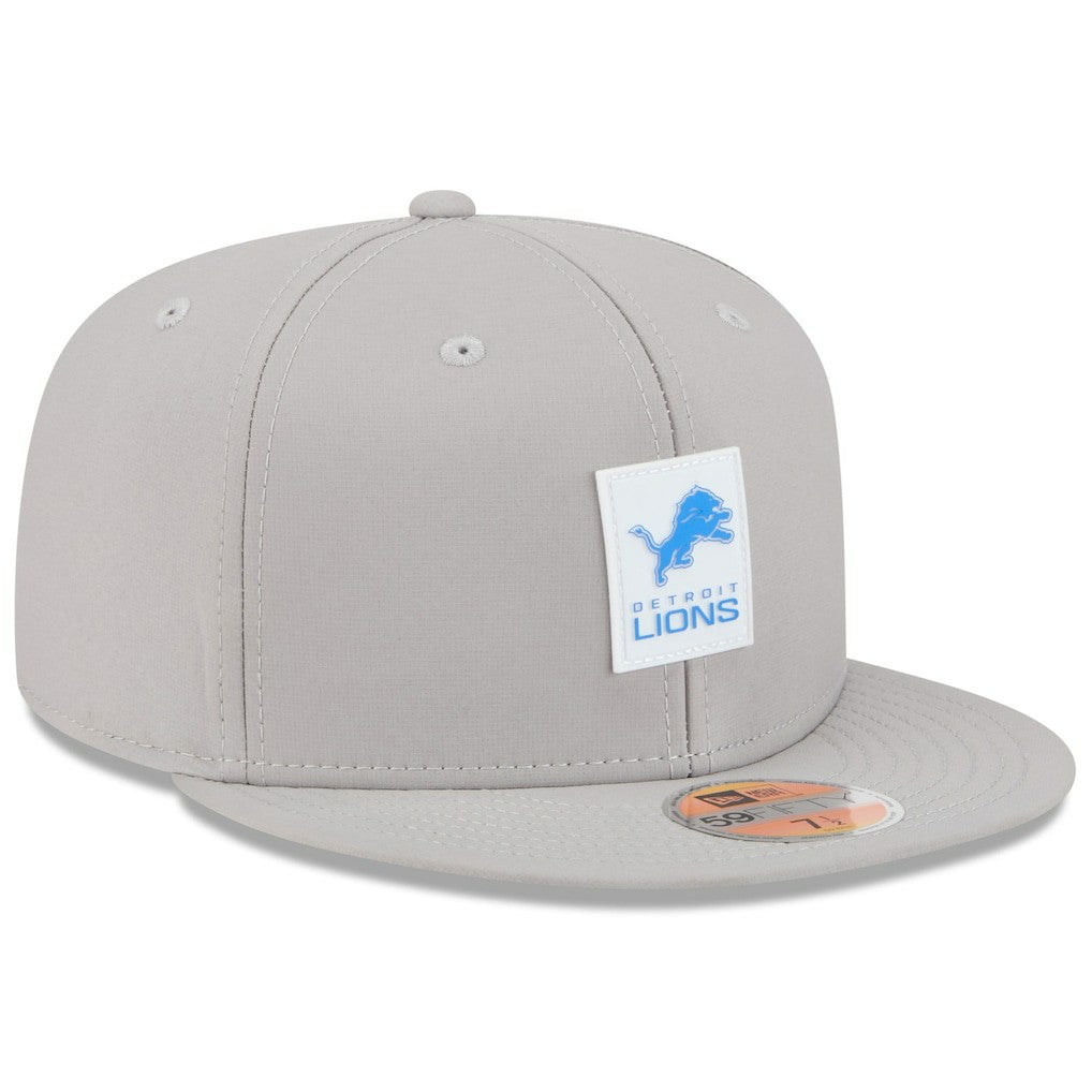 Detroit Lions New Era 2025 Sideline 59FIFTY Fitted Hat Gray | NFL