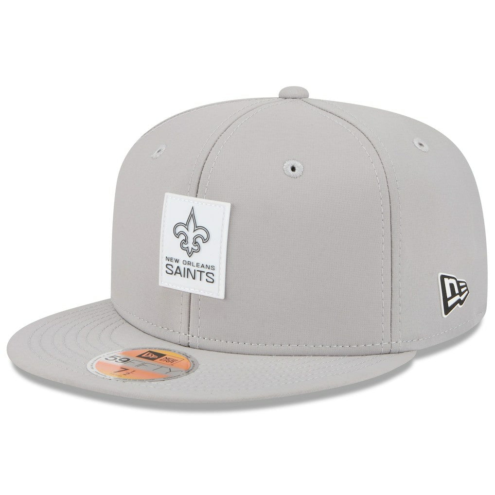 New Orleans Saints New Era 2025 Sideline 59FIFTY Fitted Hat Gray | NFL