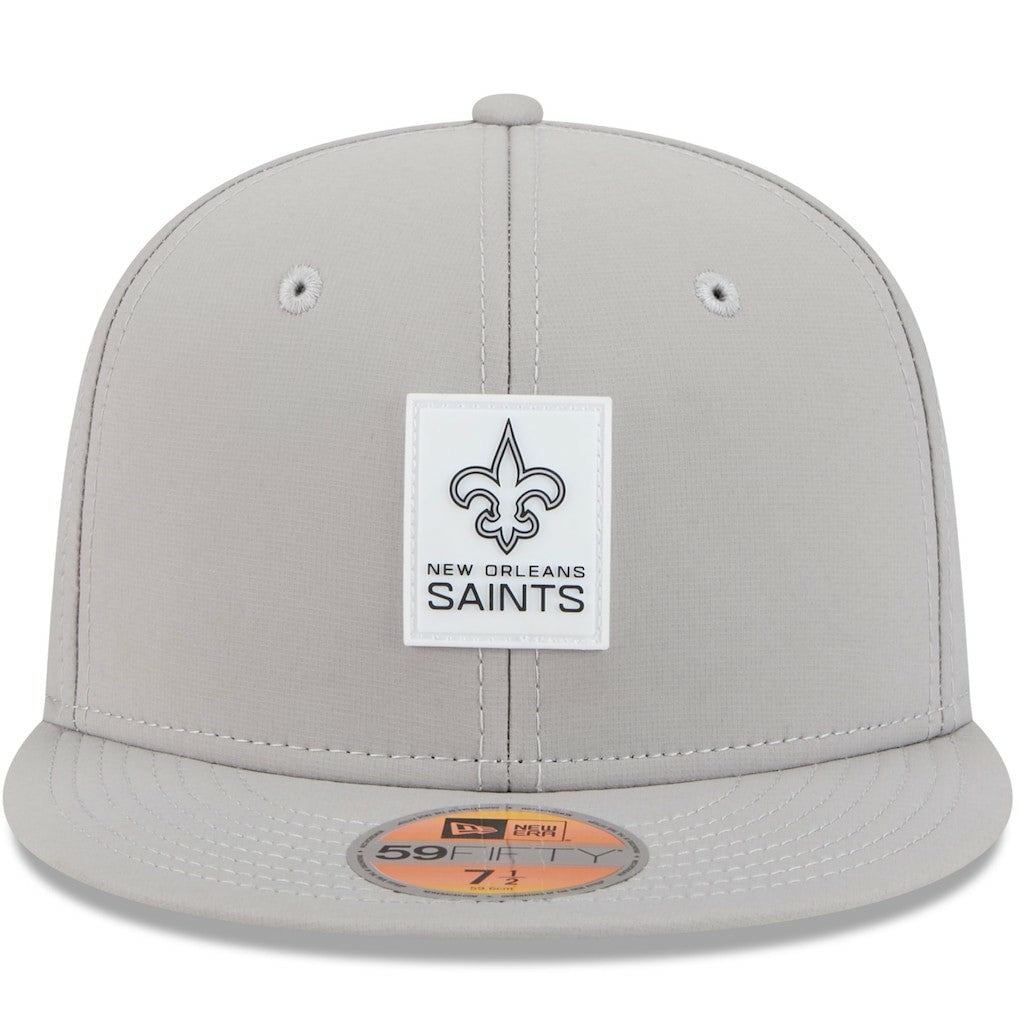 New Orleans Saints New Era 2025 Sideline 59FIFTY Fitted Hat Gray | NFL