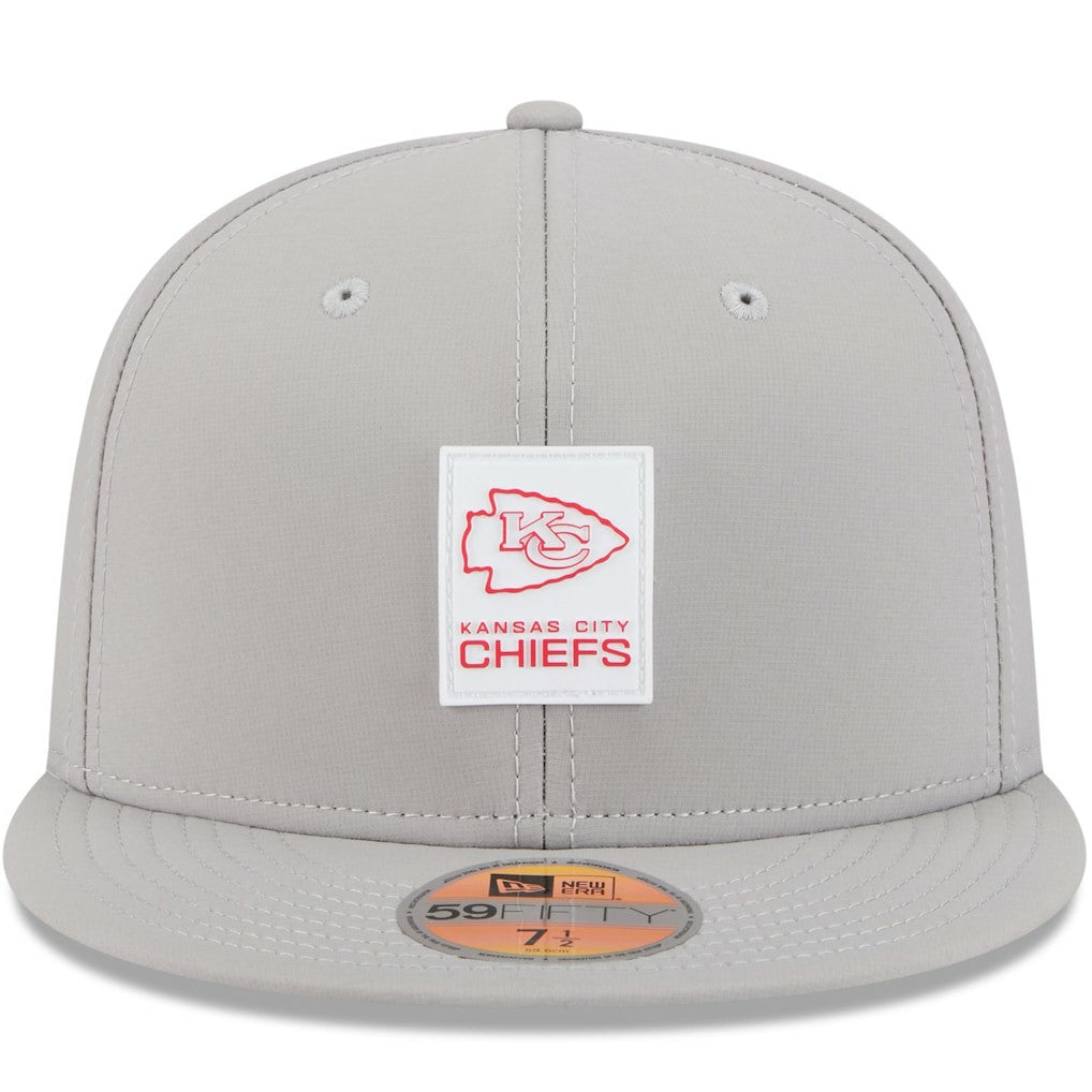 Kansas City Chiefs New Era 2025 Sideline 59FIFTY Fitted Hat Gray | NFL