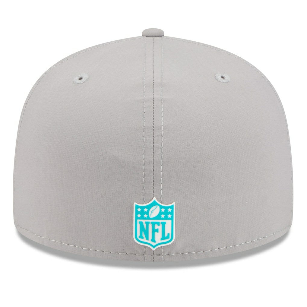 Miami Dolphins New Era 2025 Sideline 59FIFTY Fitted Hat Gray | NFL