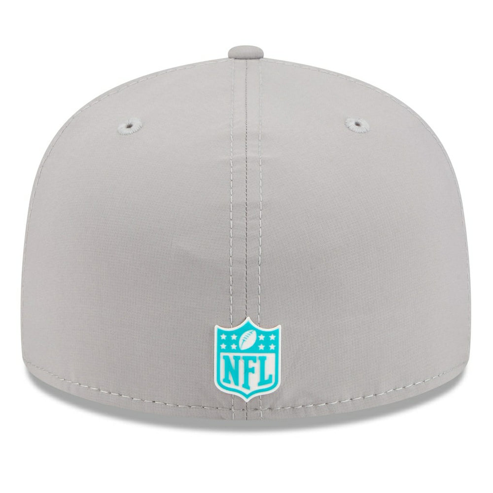 Miami Dolphins New Era 2025 Sideline 59FIFTY Fitted Hat Gray | NFL
