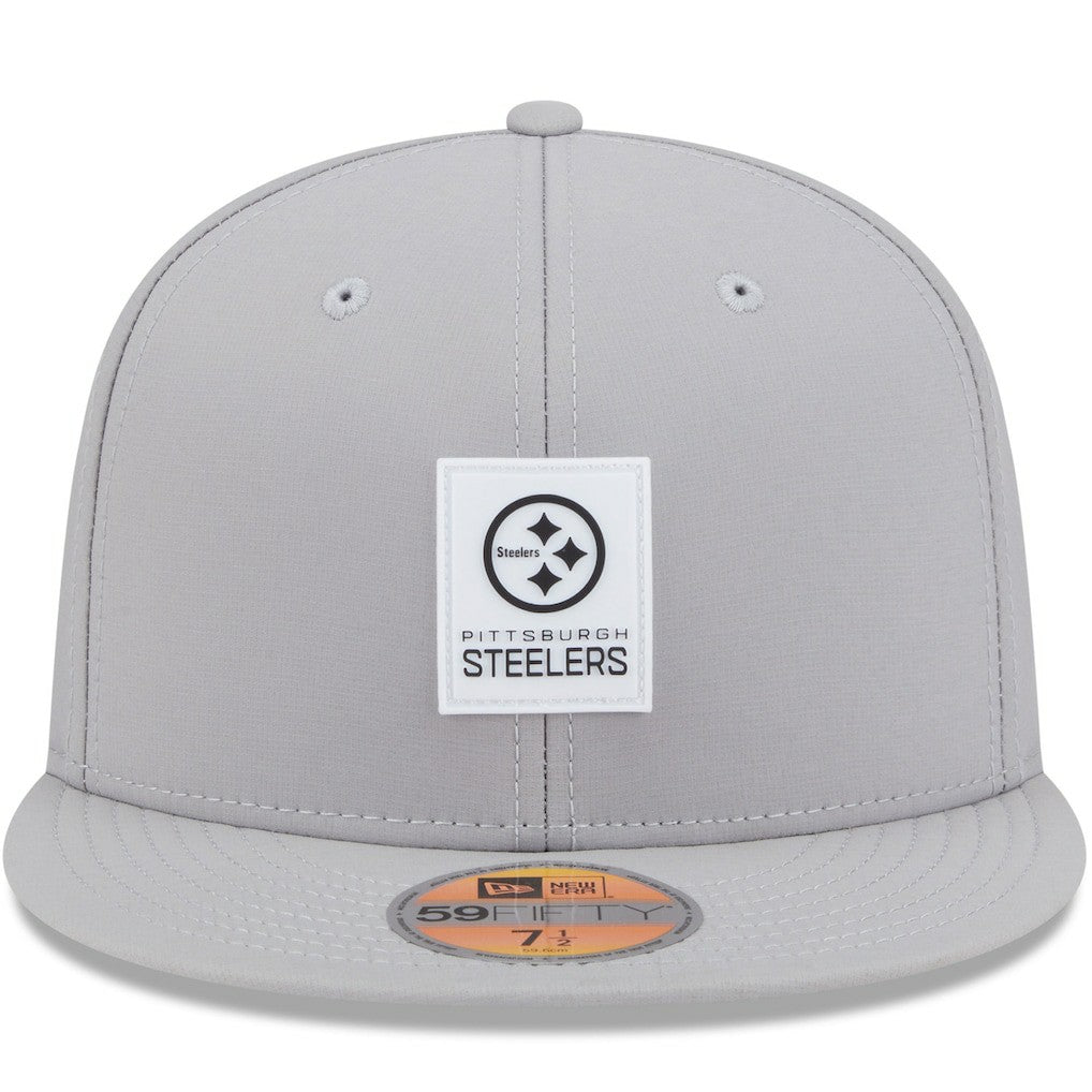 Pittsburgh Steelers New Era 2025 Sideline 59FIFTY Fitted Hat Gray | NFL