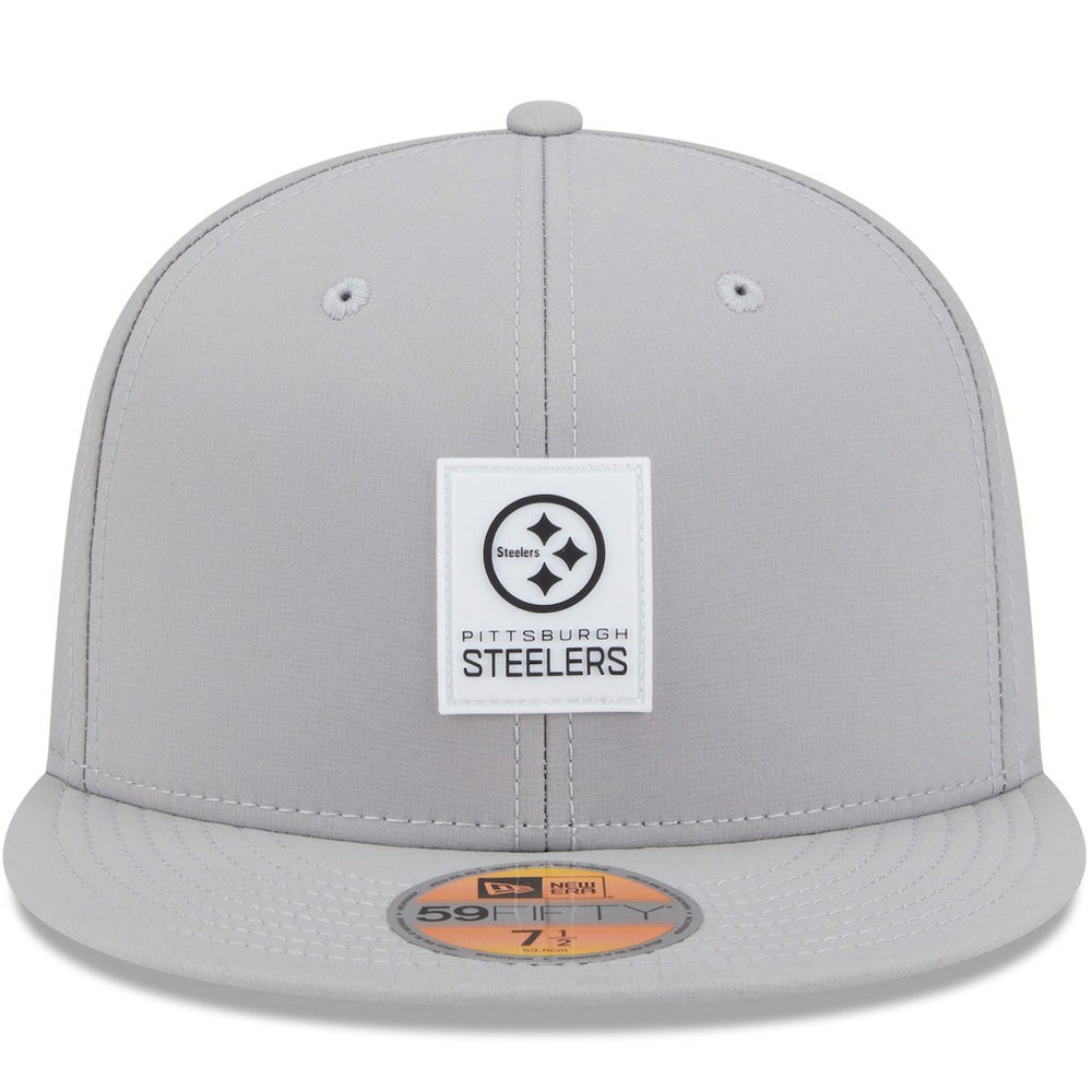 Pittsburgh Steelers New Era 2025 Sideline 59FIFTY Fitted Hat Gray | NFL