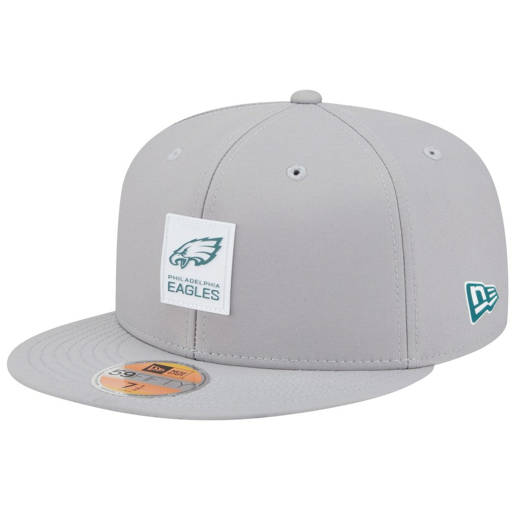 Philadelphia Eagles New Era 2025 Sideline 59FIFTY Fitted Hat Gray | NFL