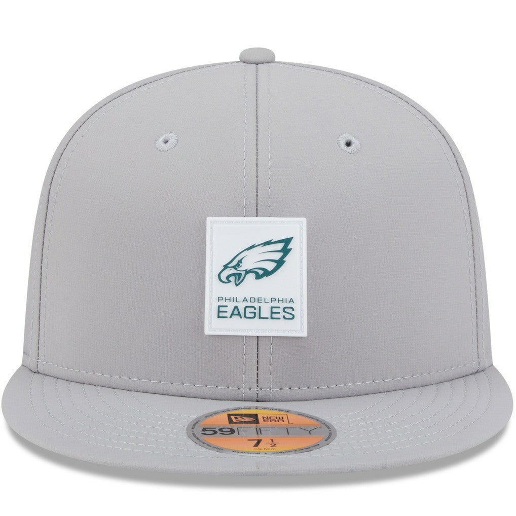 Philadelphia Eagles New Era 2025 Sideline 59FIFTY Fitted Hat Gray | NFL