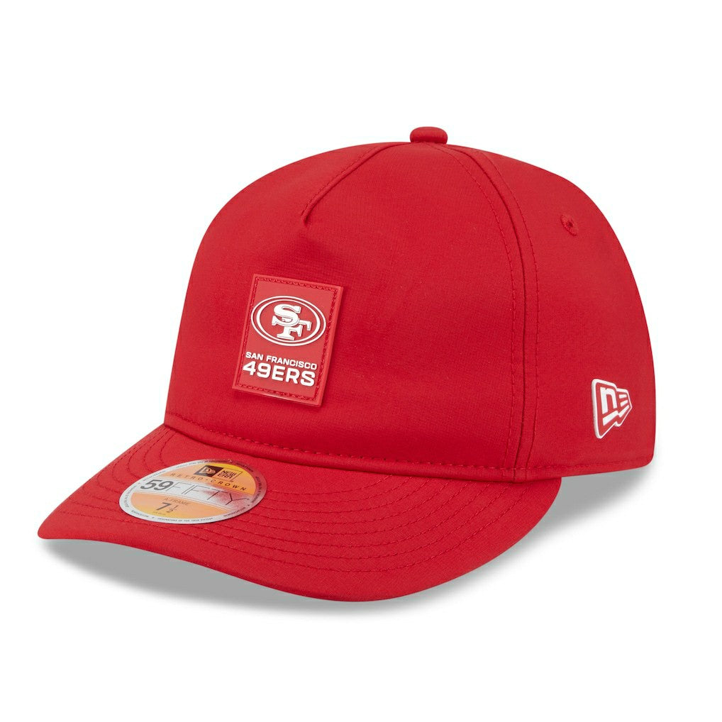 San Francisco 49ers New Era 2025 Sideline Retro Crown 59FIFTY Fitted Hat Scarlet | NFL