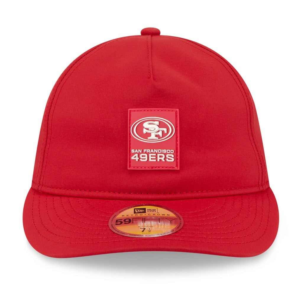 San Francisco 49ers New Era 2025 Sideline Retro Crown 59FIFTY Fitted Hat Scarlet | NFL