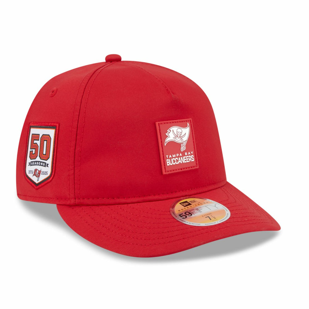 Tampa Bay Buccaneers New Era 2025 Sideline Retro Crown 59FIFTY Fitted Hat Red | NFL