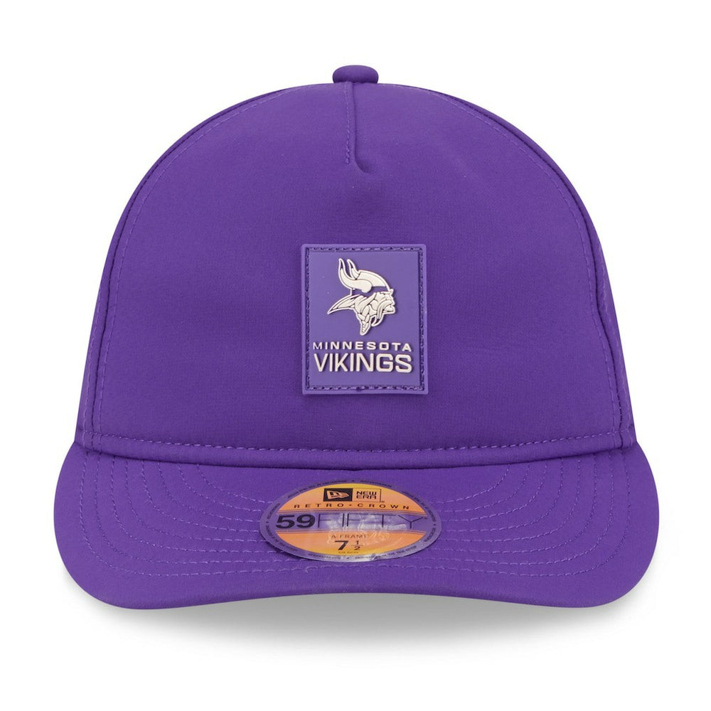 Minnesota Vikings New Era 2025 Sideline Retro Crown 59FIFTY Fitted Hat Purple | NFL
