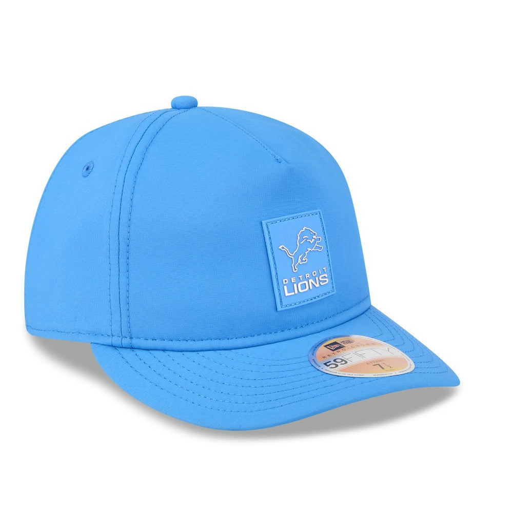 Detroit Lions New Era 2025 Sideline Retro Crown 59FIFTY Fitted Hat Blue | NFL
