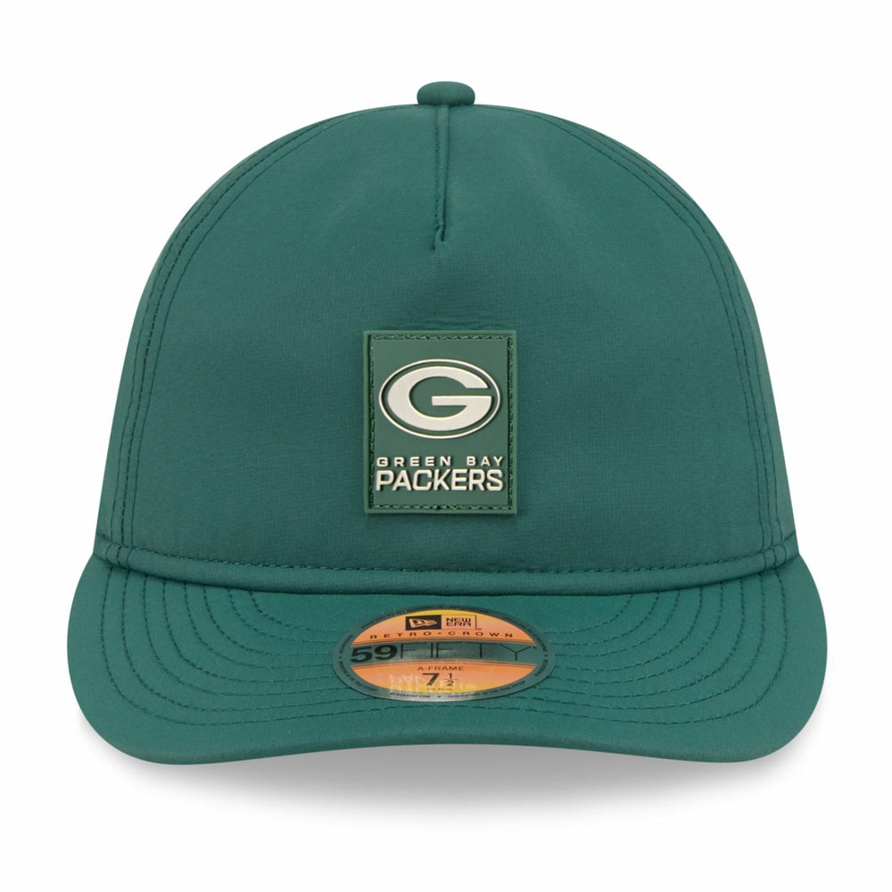 Green Bay Packers New Era 2025 Sideline Retro Crown 59FIFTY Fitted Hat Green | NFL