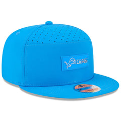 Detroit Lions New Era 2025 Sideline Split Panel 9FIFTY Snapback Hat Blue | NFL