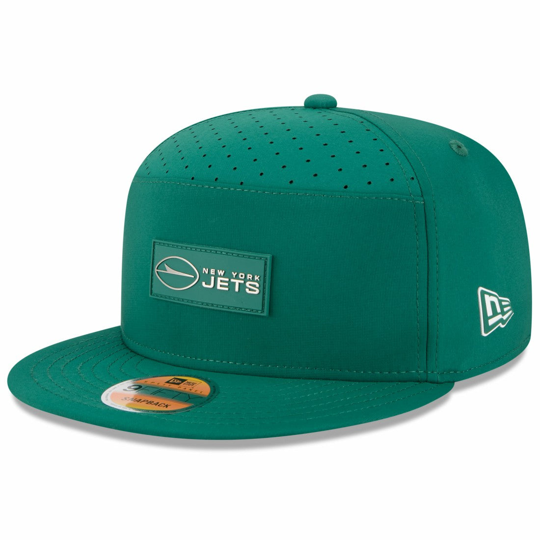 New York Jets New Era 2025 Sideline Split Panel 9FIFTY Snapback Hat Green | NFL
