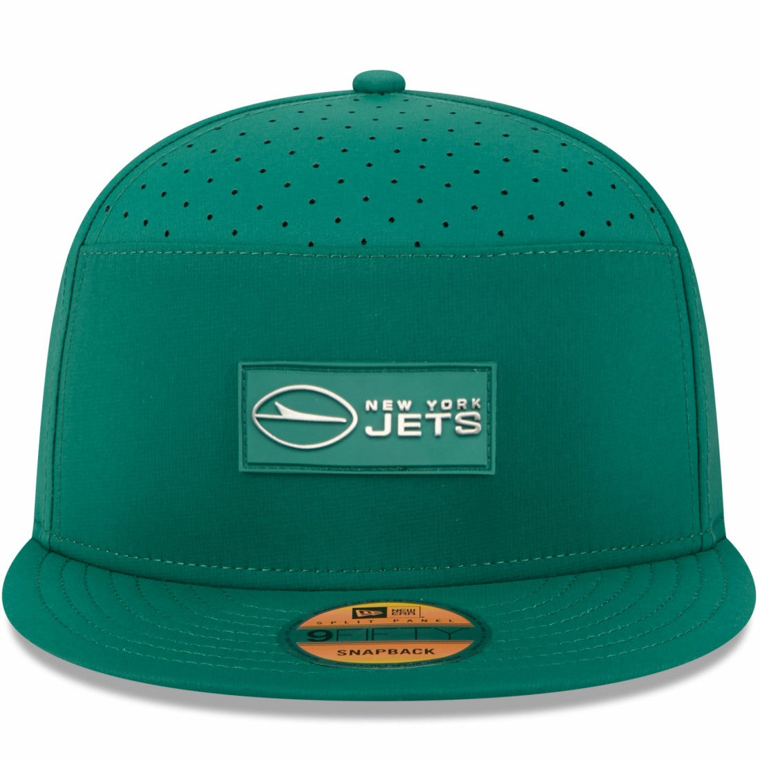 New York Jets New Era 2025 Sideline Split Panel 9FIFTY Snapback Hat Green | NFL