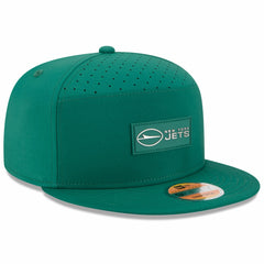 New York Jets New Era 2025 Sideline Split Panel 9FIFTY Snapback Hat Green | NFL