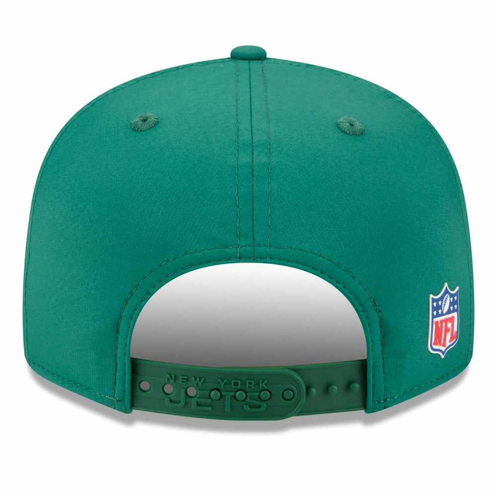 New York Jets New Era 2025 Sideline Split Panel 9FIFTY Snapback Hat Green | NFL
