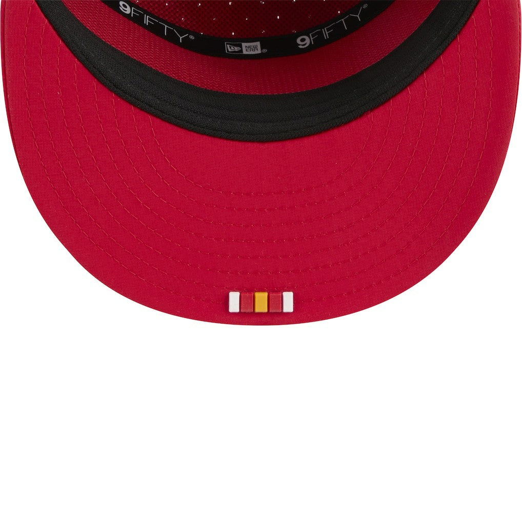 Kansas City Chiefs New Era 2025 Sideline Split Panel 9FIFTY Snapback Hat Red | NFL