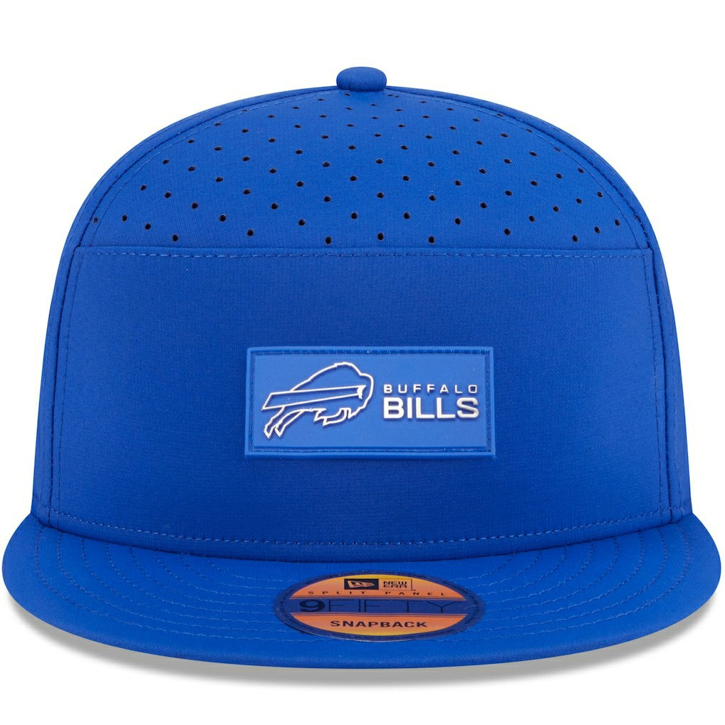Buffalo Bills New Era 2025 Sideline Split Panel 9FIFTY Snapback Hat Royal | NFL