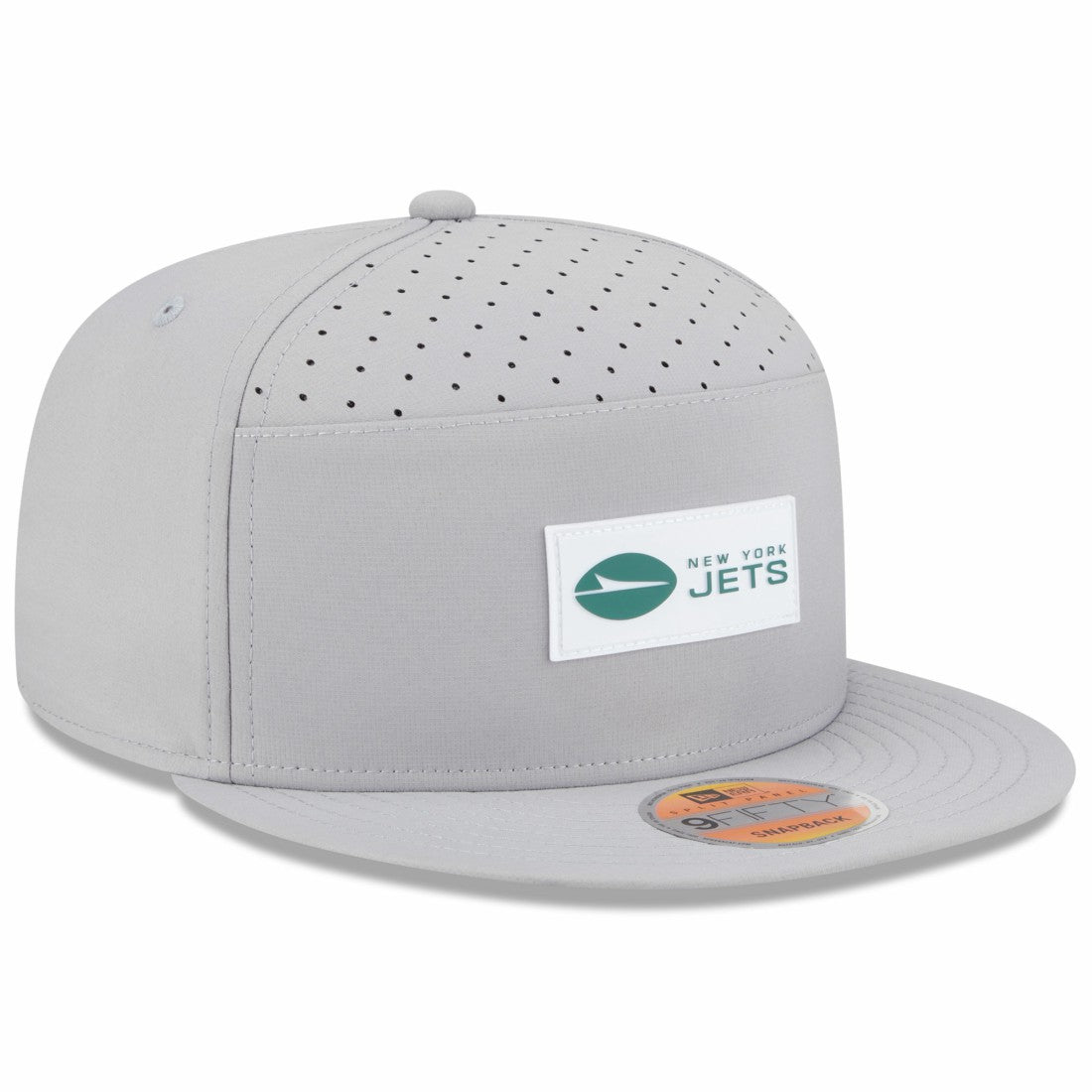 New York Jets New Era 2025 Sideline Split Panel 9FIFTY Snapback Hat Gray | NFL