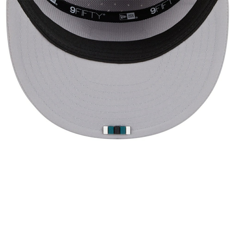 Philadelphia Eagles New Era 2025 Sideline Split Panel 9FIFTY Snapback Hat Gray | NFL