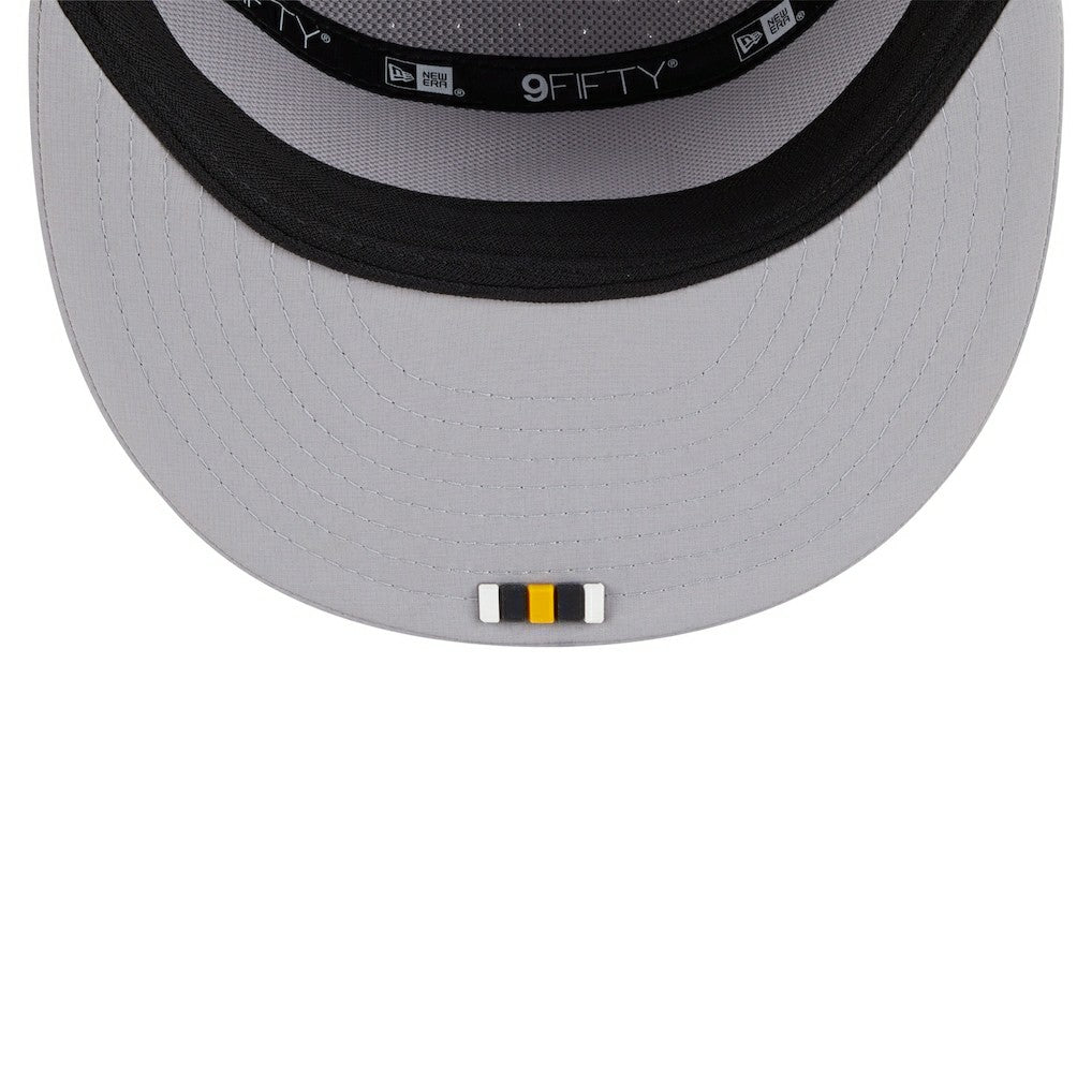 Pittsburgh Steelers New Era 2025 Sideline Split Panel 9FIFTY Snapback Hat Gray | NFL