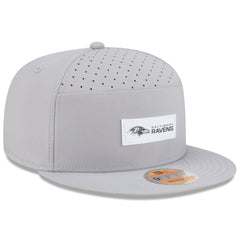 Baltimore Ravens New Era 2025 Sideline Split Panel 9FIFTY Snapback Hat Gray | NFL