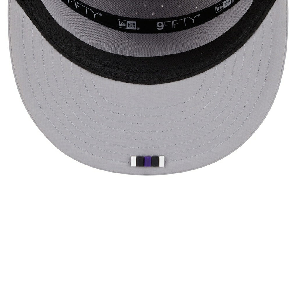 Baltimore Ravens New Era 2025 Sideline Split Panel 9FIFTY Snapback Hat Gray | NFL