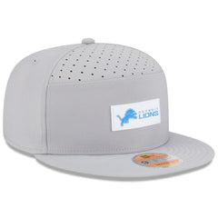 Detroit Lions New Era 2025 Sideline Split Panel 9FIFTY Snapback Hat Gray | NFL