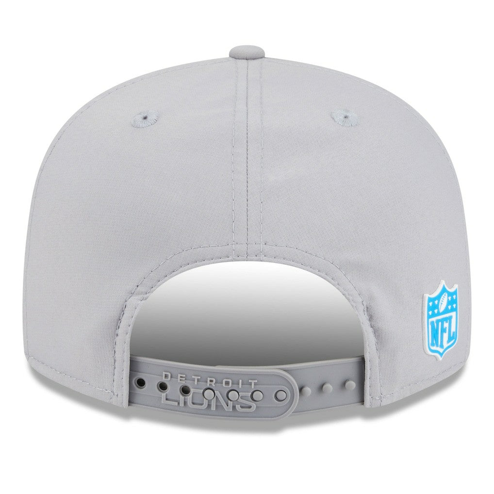 Detroit Lions New Era 2025 Sideline Split Panel 9FIFTY Snapback Hat Gray | NFL