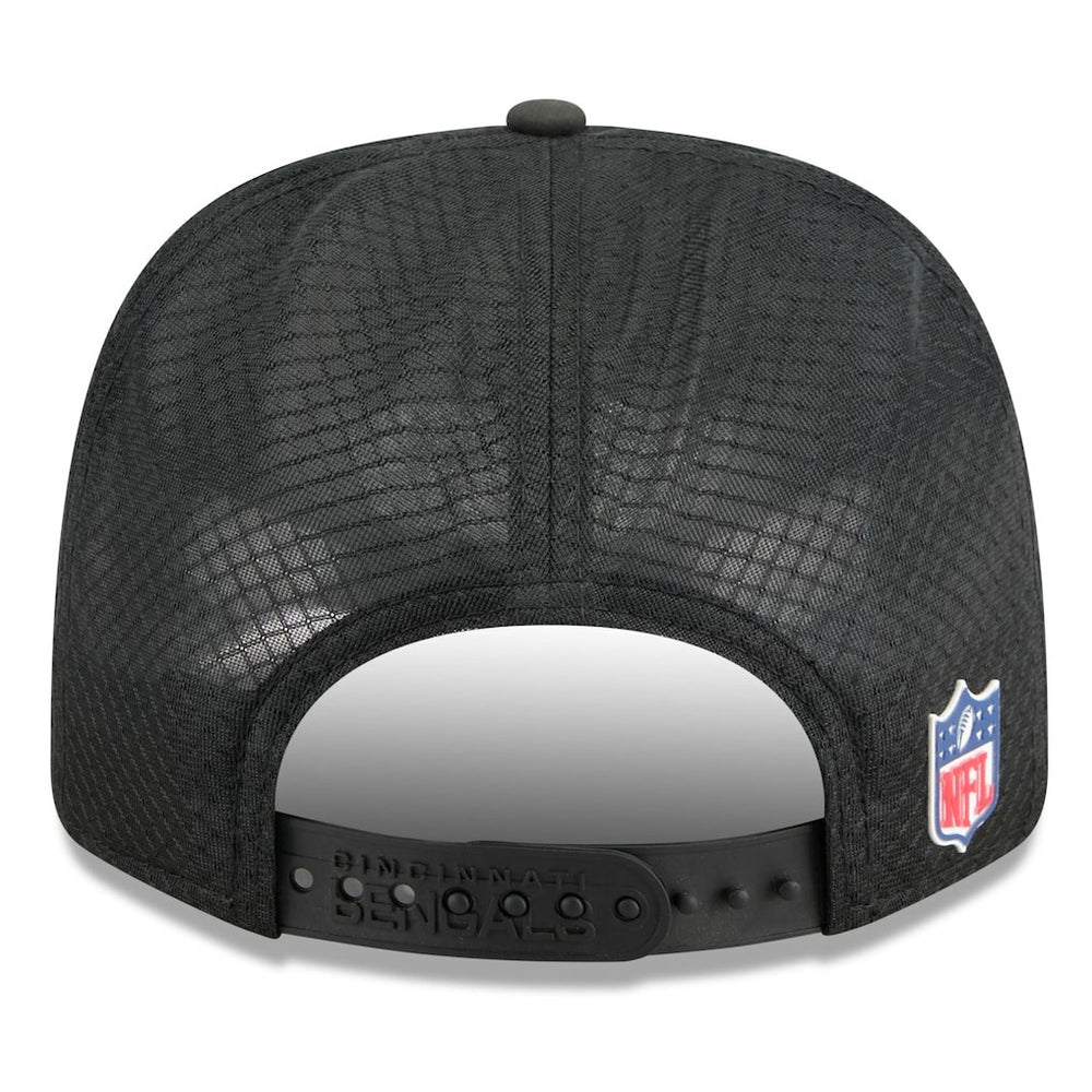 Cincinnati Bengals New Era 2025 Sideline 9SEVENTY Trucker Adjustable Hat Black | NFL