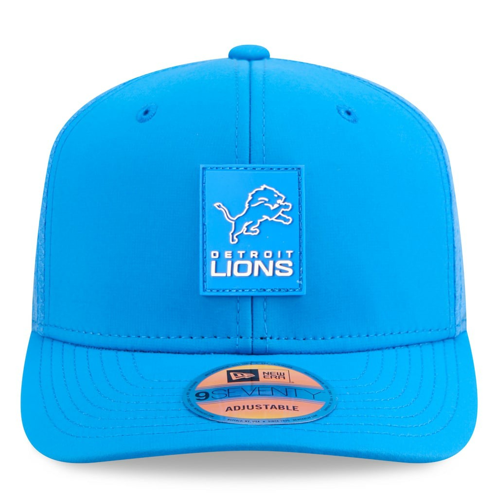Detroit Lions New Era 2025 Sideline 9SEVENTY Trucker Adjustable Hat Blue | NFL
