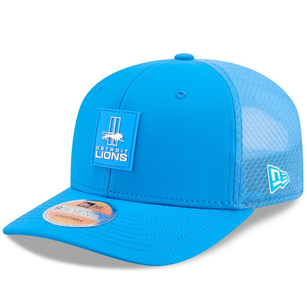 Detroit Lions New Era 2025 Sideline Throwback 9SEVENTY Trucker Adjustable Hat Blue | NFL