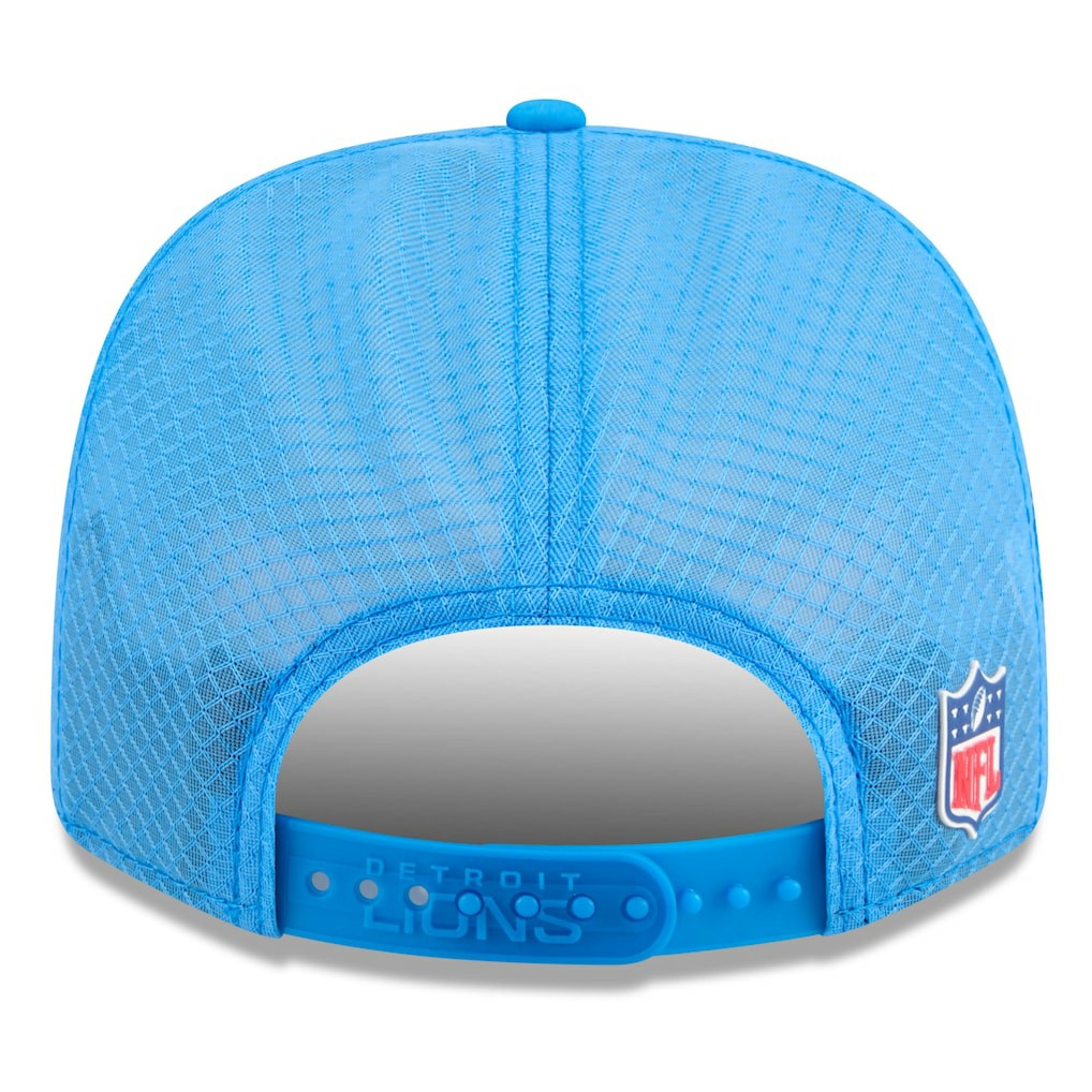 Detroit Lions New Era 2025 Sideline Throwback 9SEVENTY Trucker Adjustable Hat Blue | NFL