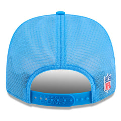 Detroit Lions New Era 2025 Sideline Throwback 9SEVENTY Trucker Adjustable Hat Blue | NFL