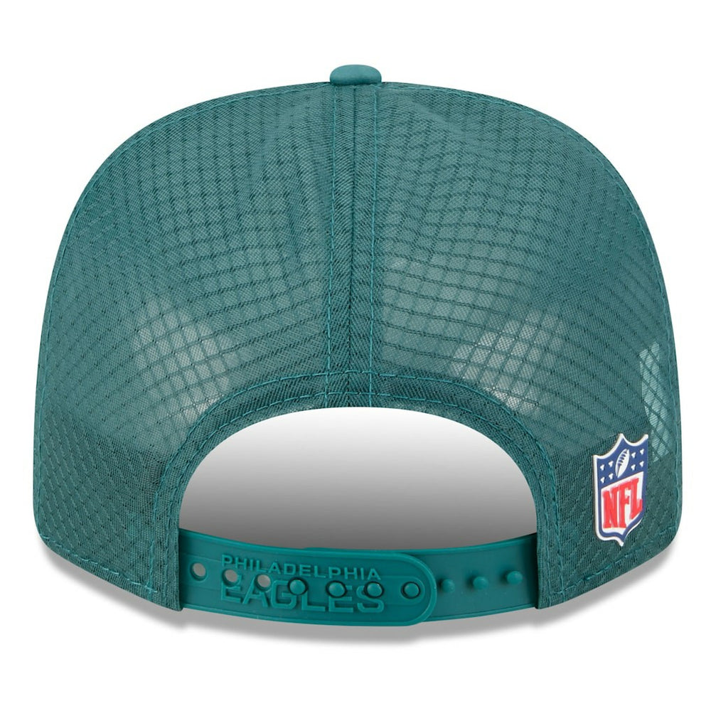 Philadelphia Eagles New Era 2025 Sideline 9SEVENTY Trucker Adjustable Hat Green | NFL