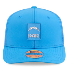 Los Angeles Chargers New Era 2025 Sideline 9SEVENTY Trucker Adjustable Hat Powder Blue | NFL